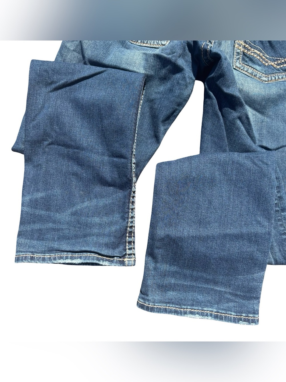 BKE Jake Bootleg Jeans Men’s Size 33L Blue Denim Bootcut (Measures 33") - Picture 4 of 8